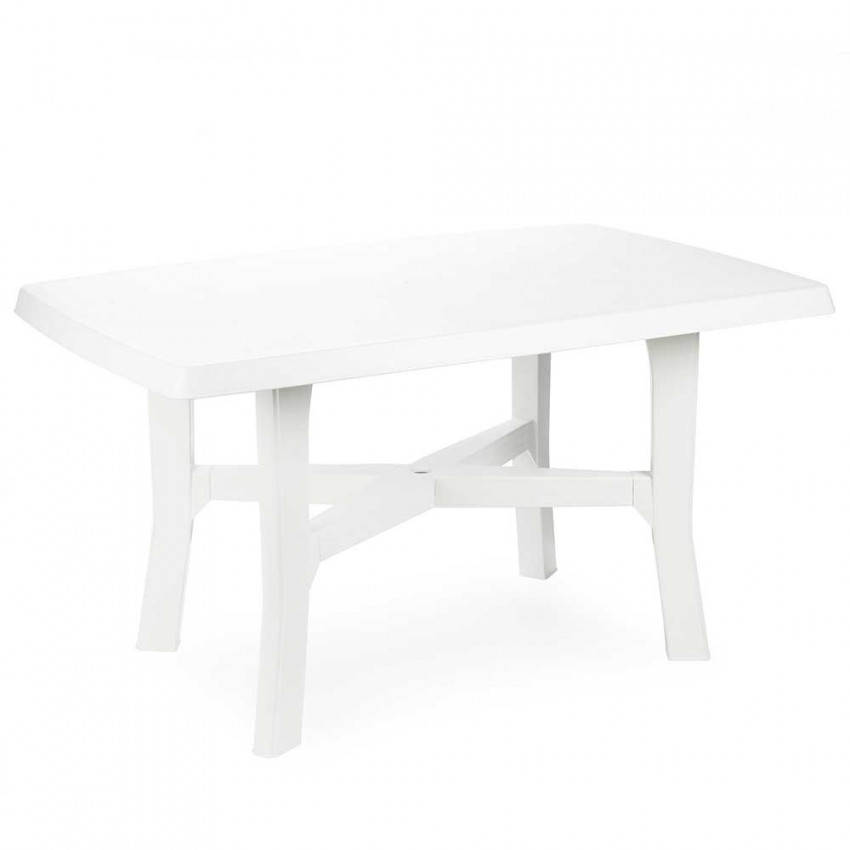 Mesa de Resina Rodano Blanca 138x88x72cm Progarden