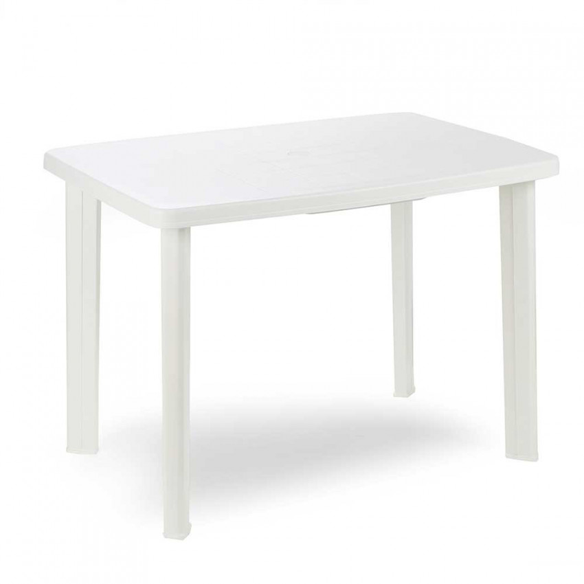 Mesa de Resina Faretto Blanca Cuadrada 101x68x72cm Progarden